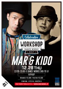 MAR＆KIDO/スペシャルコラボ HIPHOP WORKSHOP
