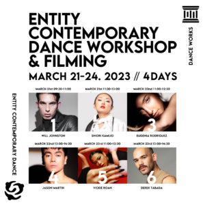 Entity Contemporary Dance Workshop & Filming 2023.3/21-24