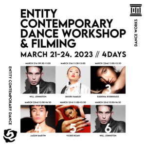 Entity Contemporary Dance Workshop & Filming 2023.3/21-24