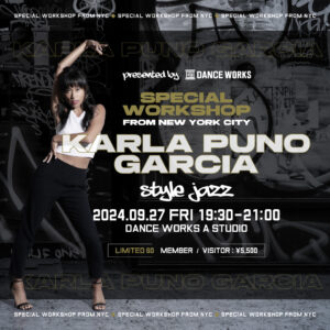 [ 2024.9/27 ] Special Workshop from NYC_Karla Puno Garcia / Style Jazz