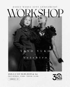 [ 2026.6.6(sat) ] SPECIAL WORKSHOP – Seishiro × 矢野祐子